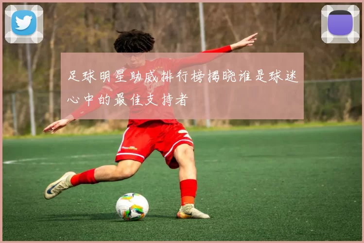 足球明星助威排行榜揭晓谁是球迷心中的最佳支持者